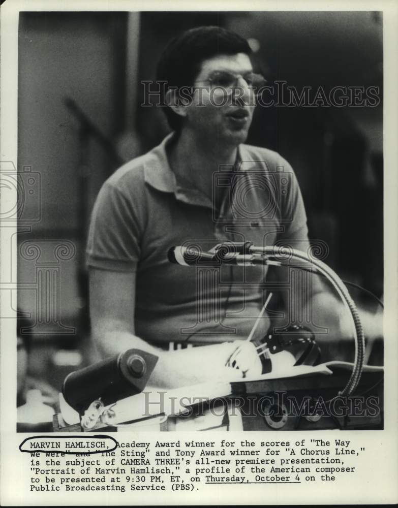 1979 Press Photo Marvin Hamlisch, multi- awarded composer - nop32596