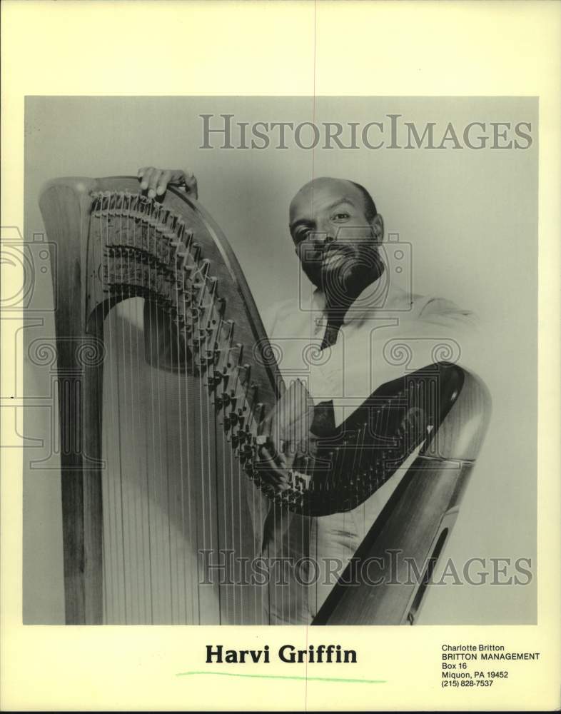 1980 Press Photo Harvi Griffin, Musician - nop32943