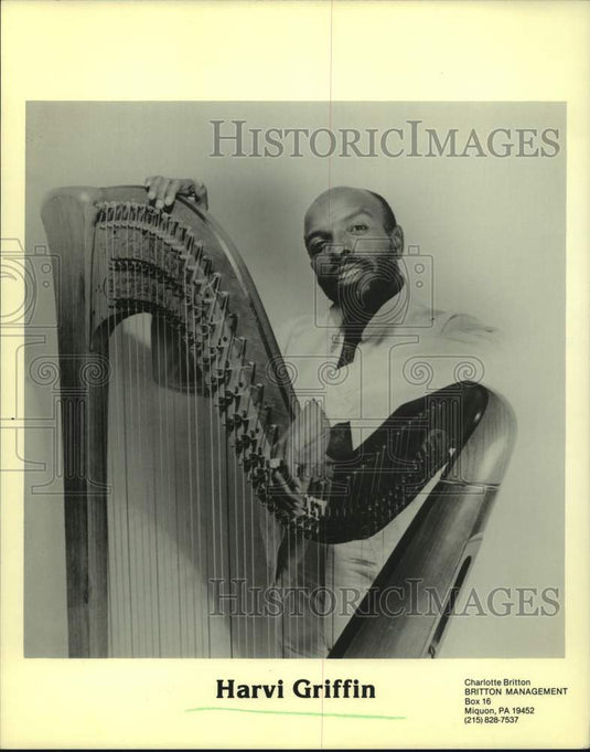 1980 Press Photo Harvi Griffin, Musician - nop32943