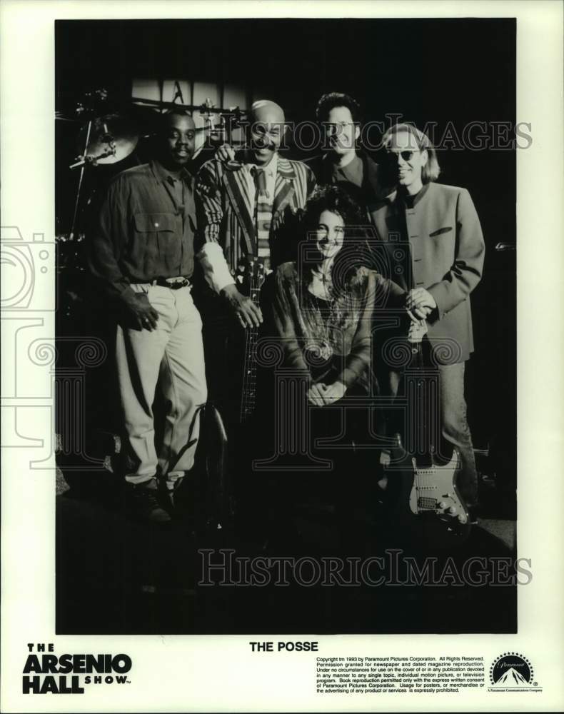 1993 Press Photo Members of The Arsenio Hall Show Posse - nop33082- Historic Images