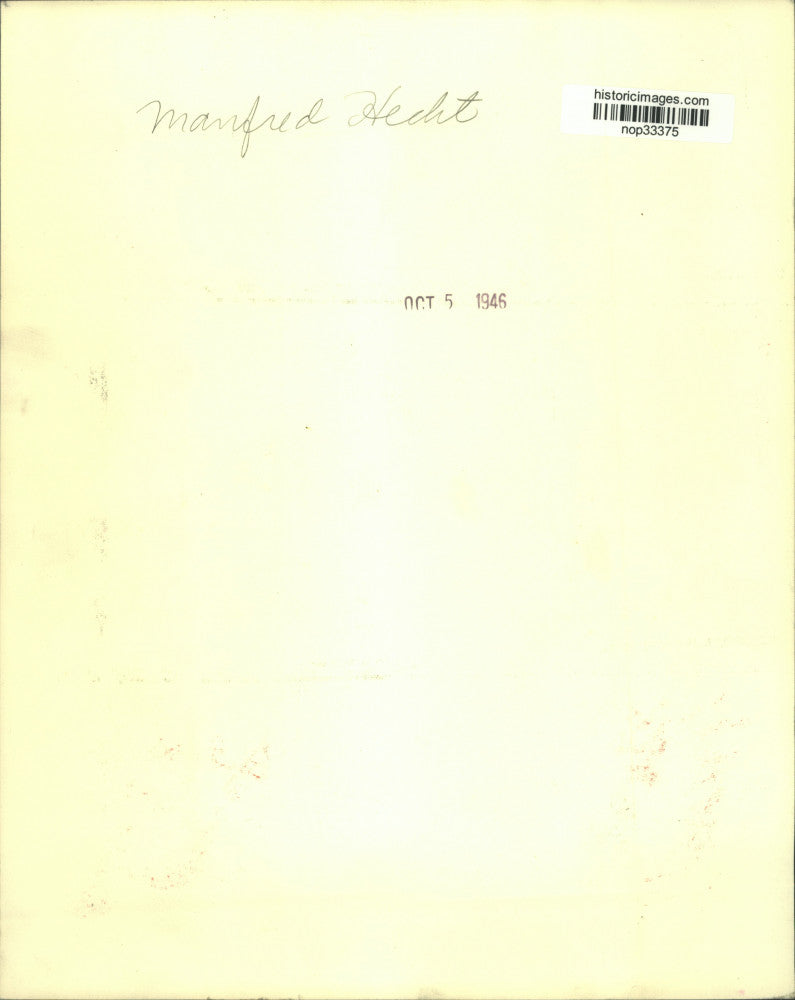 1946 Press Photo Manfred Hecht - nop33375