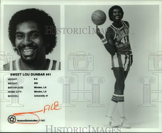 1982 Press Photo Sweet Lou Dunbar