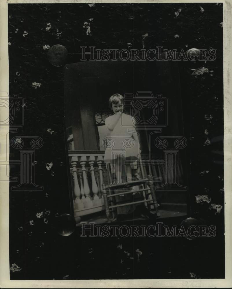 1959 Press Photo New Orleans-born playwright Lillian Hellman at age 4