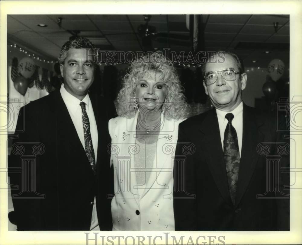 1994 Press Photo Dr. Bobby Tassin, Kathy Hebert, Guy Geller - nop35584- Historic Images