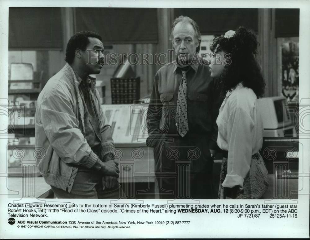 1987 Press Photo "Head of the Class" episode, "Crimes of the Heart," on ABC