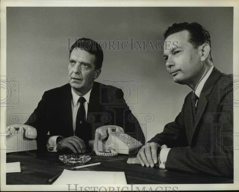 1962 Press Photo Chet Huntley of NBC with guest - nop36419