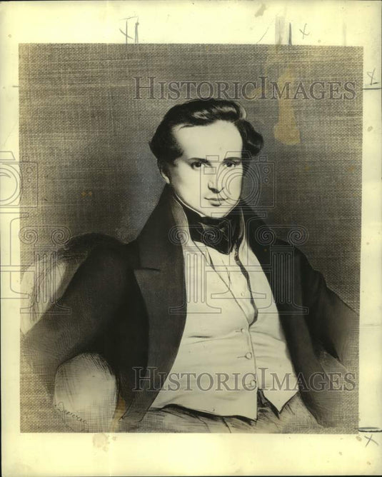 1942 Press Photo Portrait in Matthew Josephson's biography of Victor Hugo