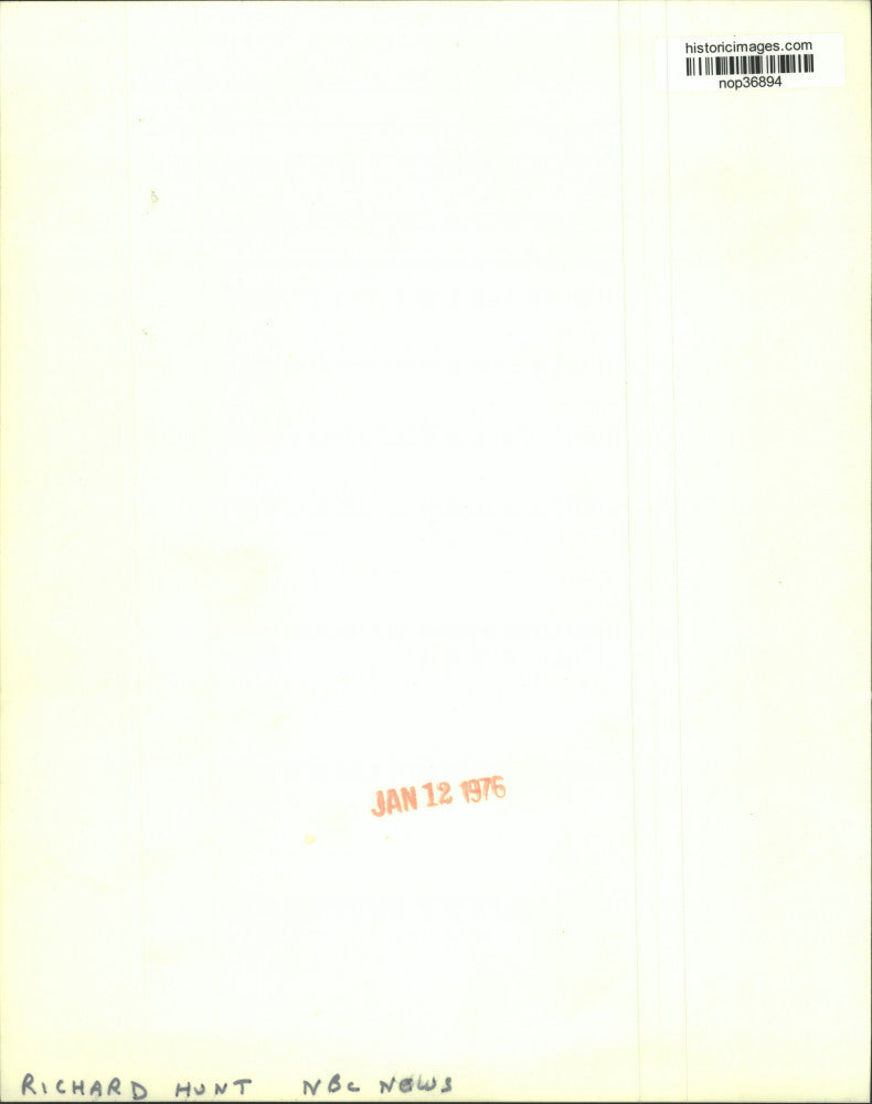 1976 Press Photo Richard Hunt, correspondent on NBC News. - nop36894