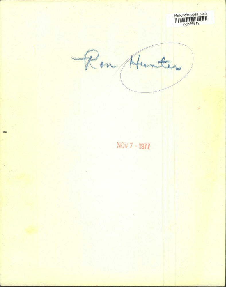 1977 Press Photo Ron Hunter, WMAQ-TV host - nop36919