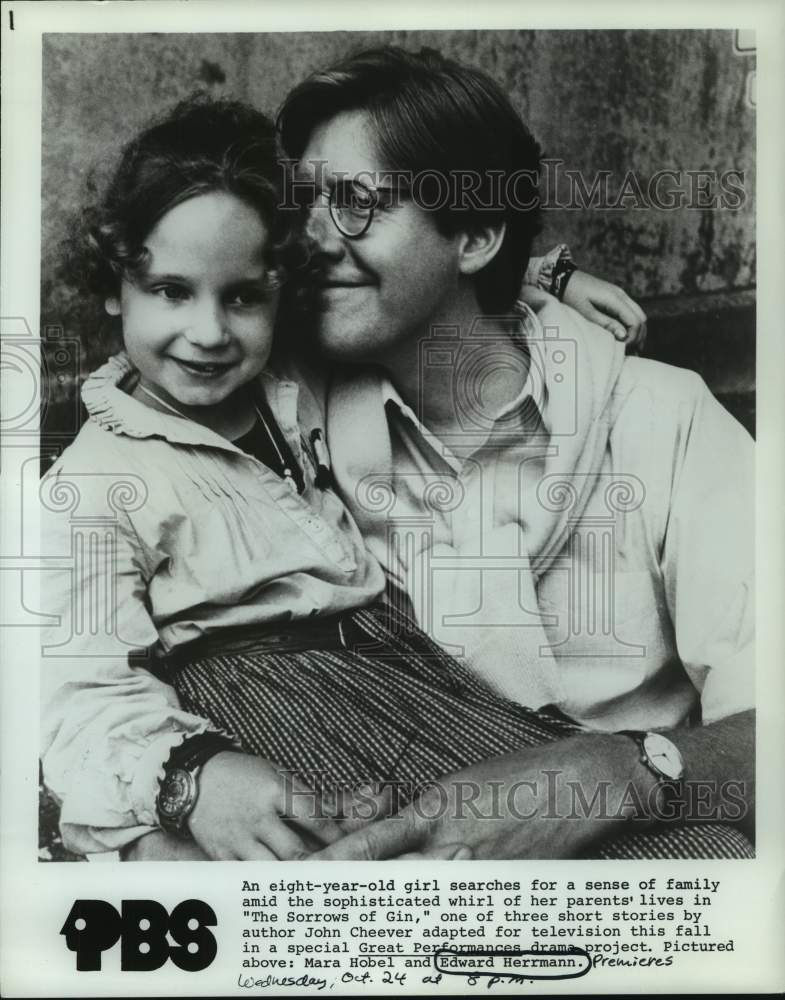 1979 Press Photo Mara Hobel and Edward Hermann, "The Sorrows of Gin" - nop37342