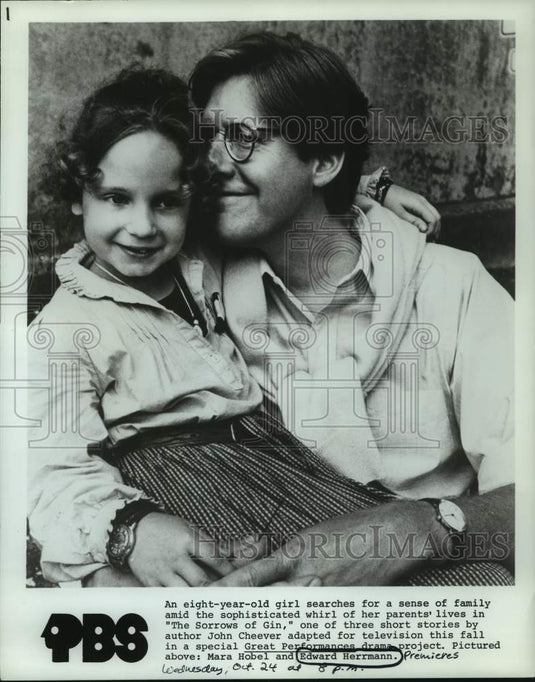 1979 Press Photo Mara Hobel and Edward Hermann, "The Sorrows of Gin" - nop37342
