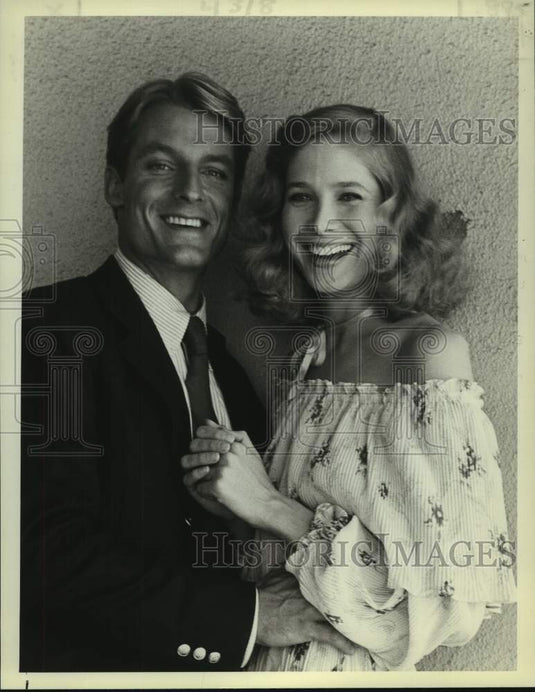 1979 Press Photo Perry King & Deborah Raffin in "The Last Convertible"