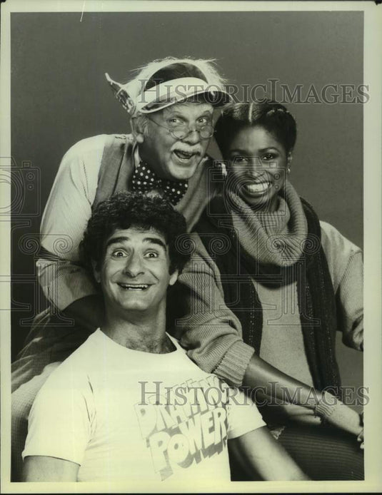 1980 Press Photo Bob Kaliban, Lenny Schultz & Kari Page in "Drawing Power"