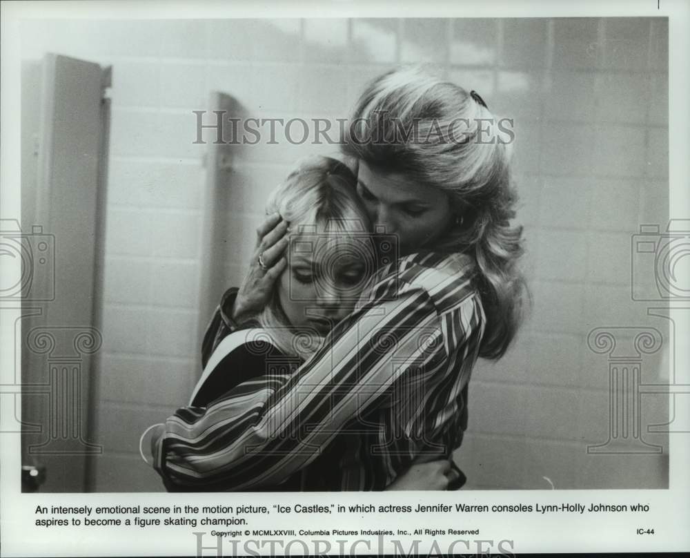 1979 Press Photo Lynn-Holly Johnson & Jennifer Warren in "Ice Castles"