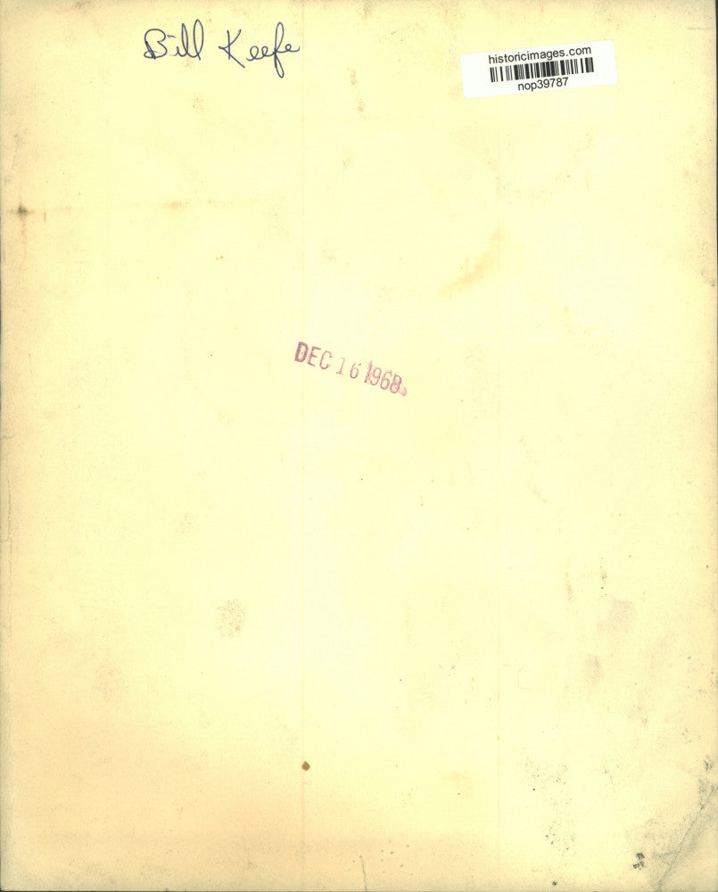 1968 Press Photo Bill Keefe, Sports Writer - nop39787