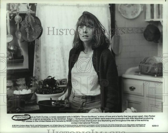 1981 Press Photo Diane Keaton as a separated wife in "Shoot the Moon"