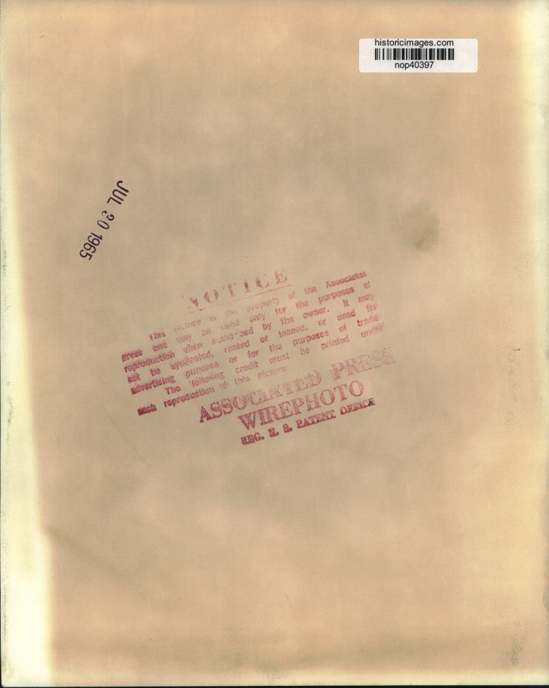 1965 Press Photo President Johnson with Lady Brookes at the White House