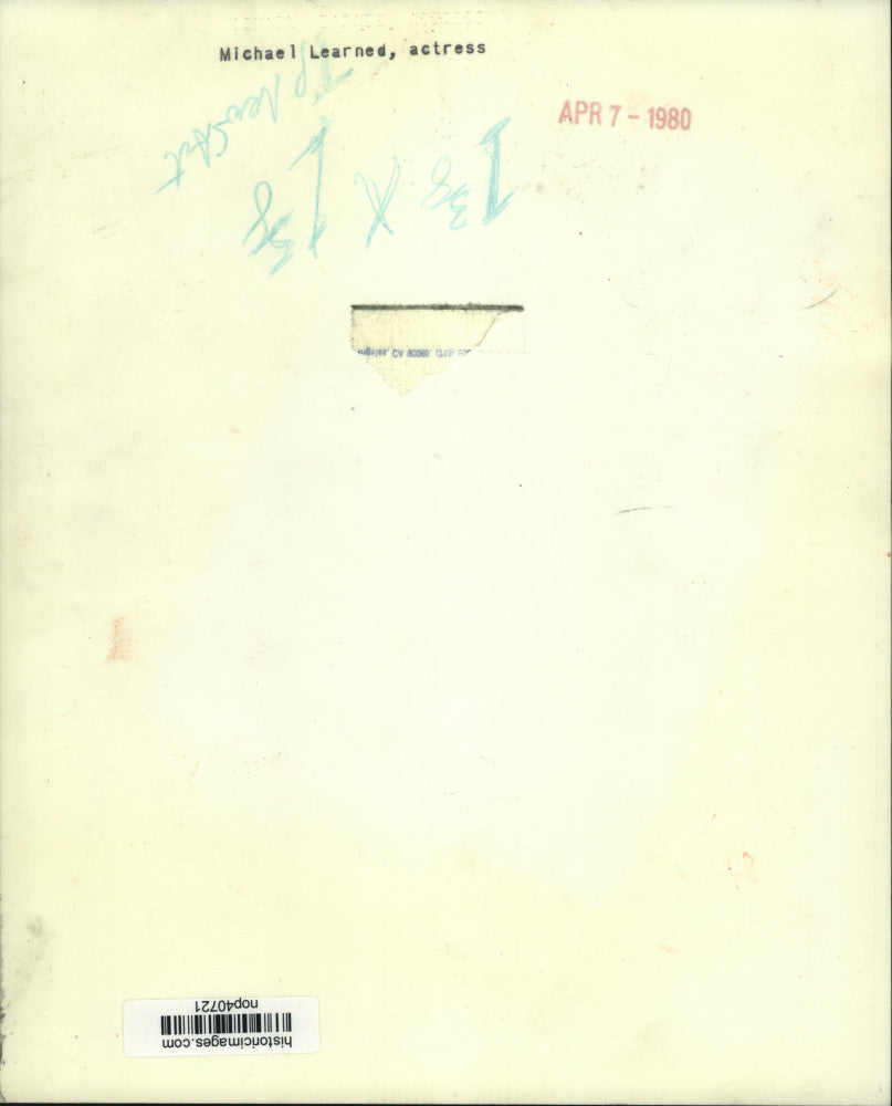 1980 Press Photo Michael Learned, Actress - nop40721