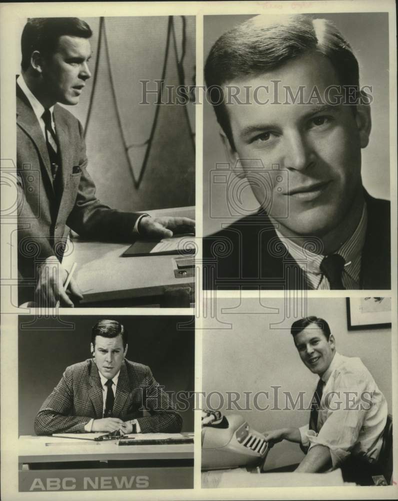 Load image into Gallery viewer, 1965 Press Photo Peter Jennings, ABC News Host in composite - nop40861
