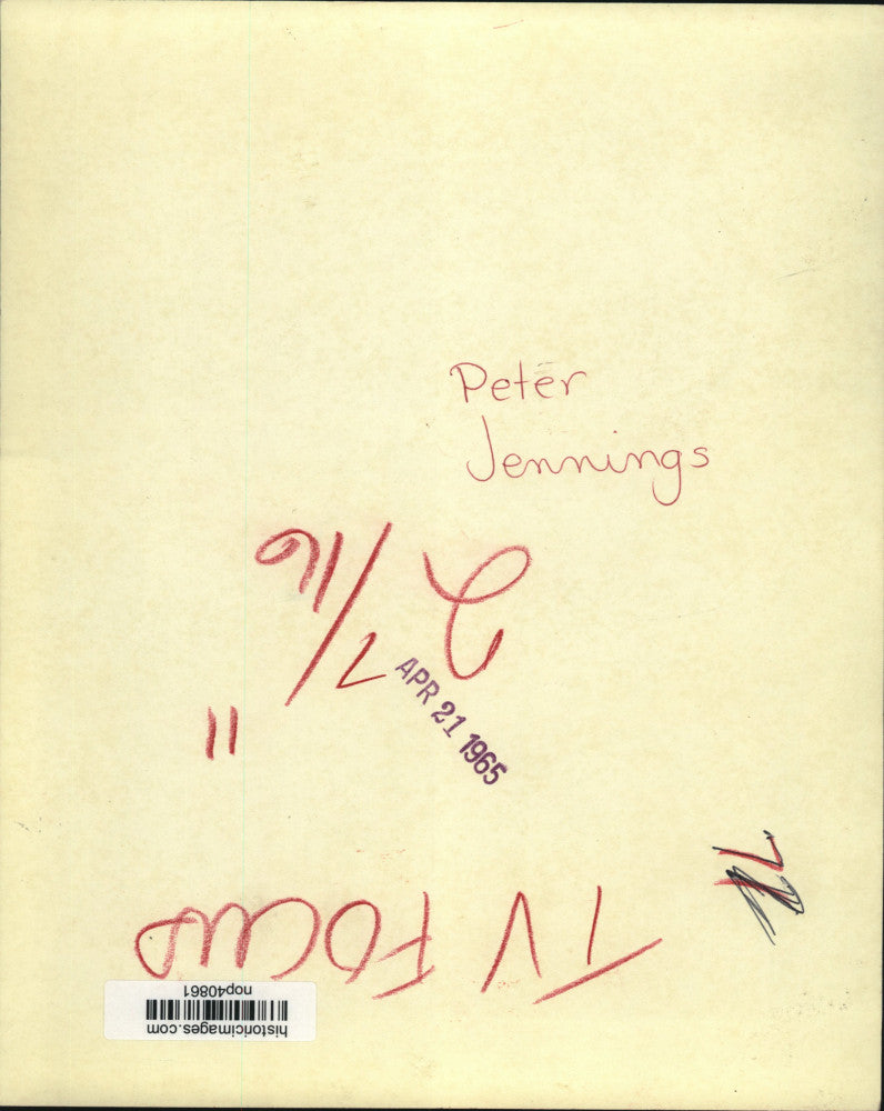 1965 Press Photo Peter Jennings, ABC News Host in composite - nop40861