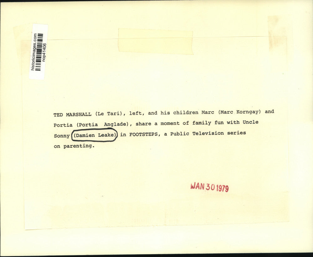 1979 Press Photo Actors in "Footsteps," A Public Television series on parenting