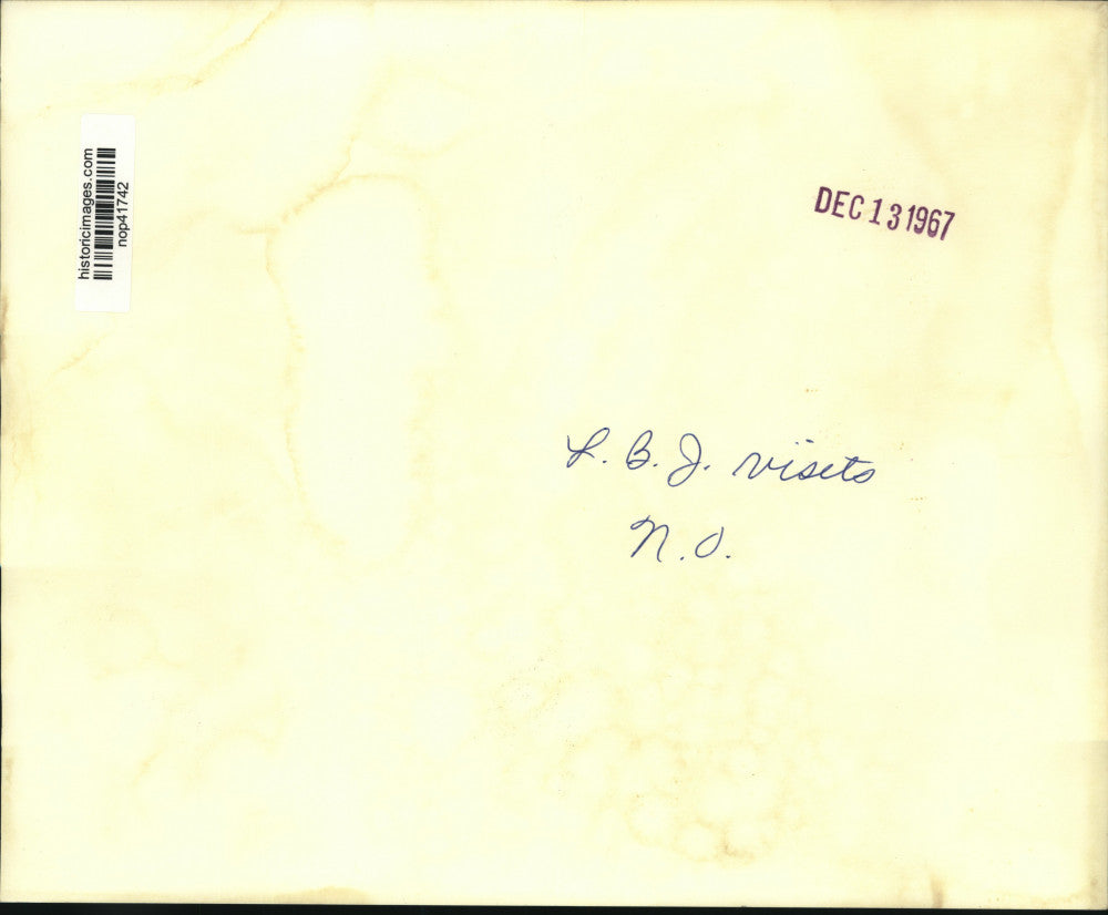 1967 Press Photo President Lyndon Baines Johnson visits New Orleans - nop41742