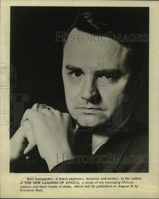 1961 Press Photo Rolf Italiaander, author of "The New Leaders of Africa"