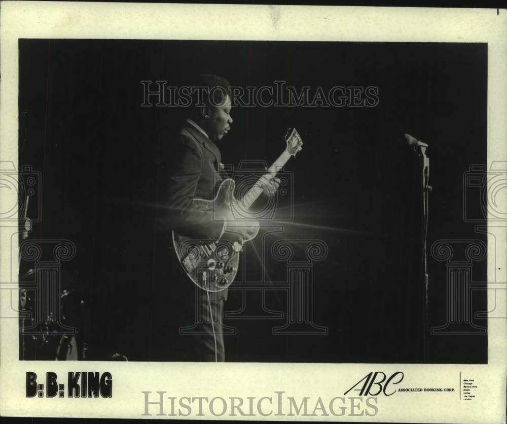 1980 Press Photo B.B. King, Blues Guitarist - nop44267