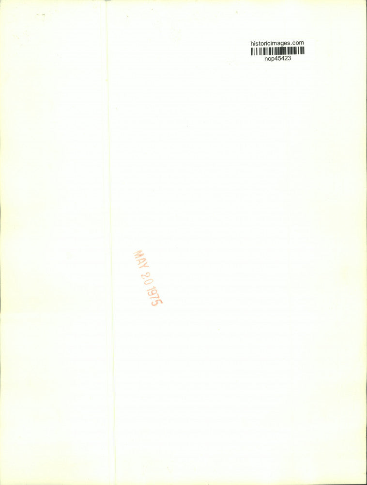 1975 Press Photo Model shows evening dress by Calvin Klein in a New York show