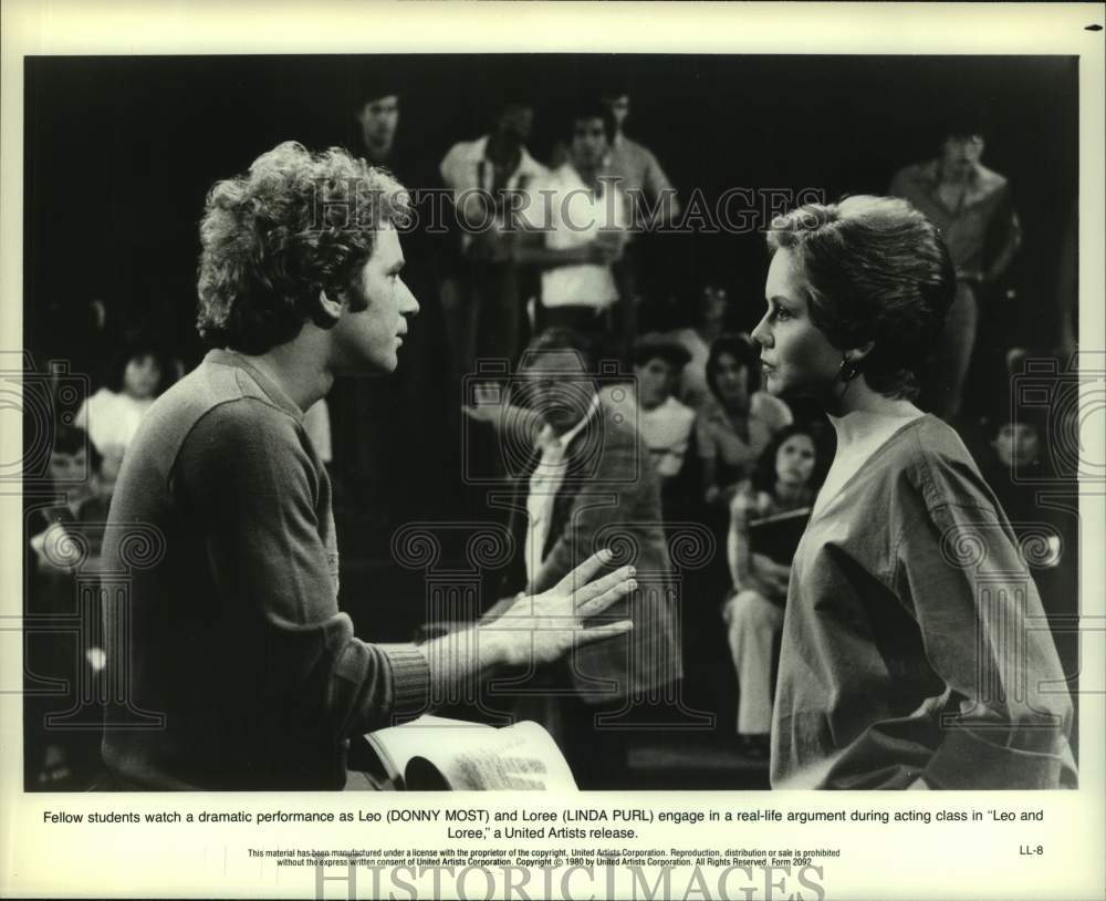 1980 Press Photo Donny Most and Linda Purl starring in "Leo and Loree"