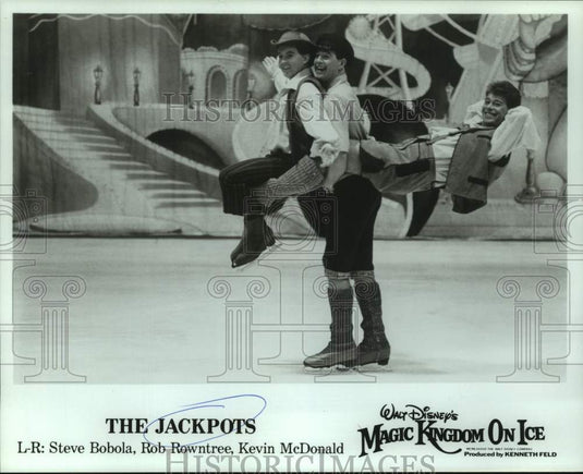1989 Press Photo Steve Bobola, Rob Rowntree, Kevin McDonald of "The Jackpots"