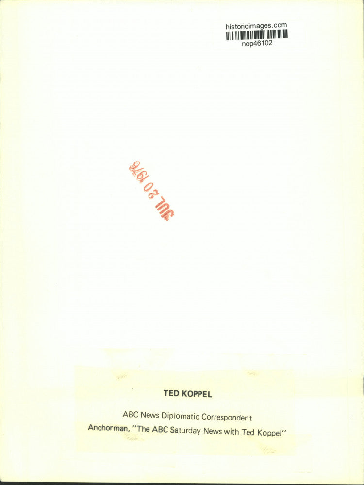 1976 Press Photo ABC Anchorman Ted Koppel. - nop46102