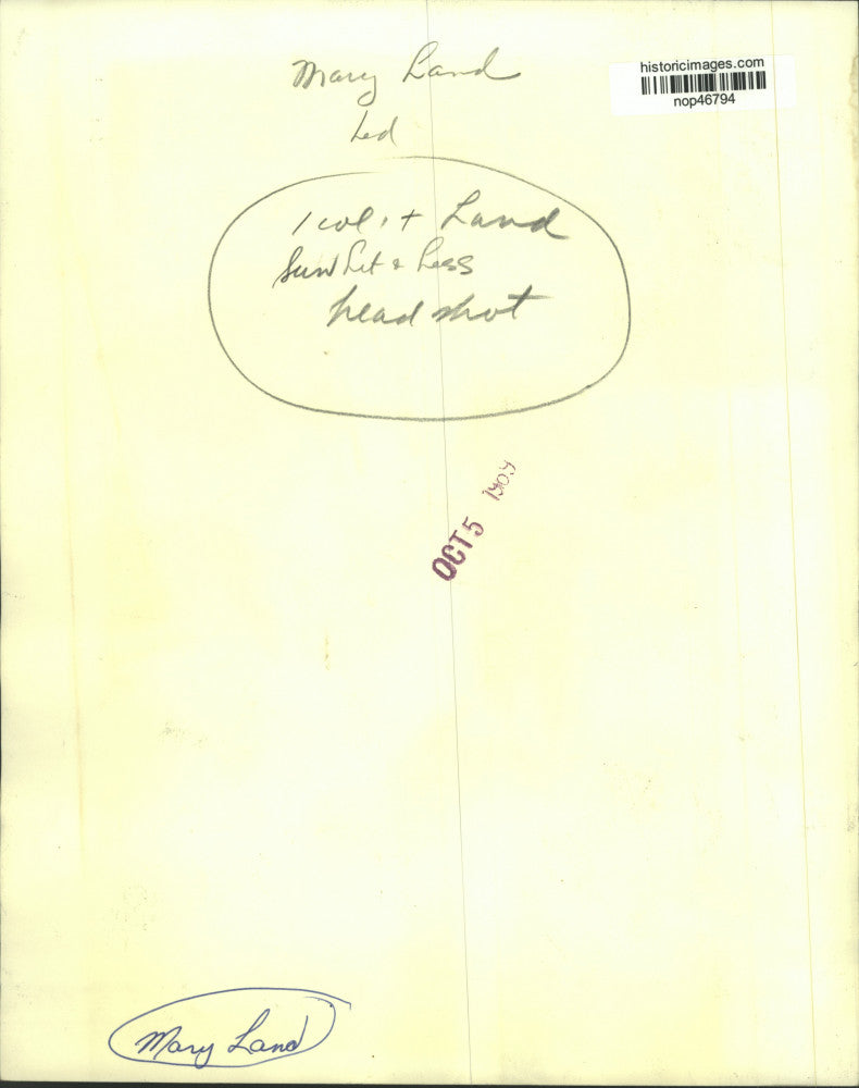 1969 Press Photo Mary Land, author - nop46794
