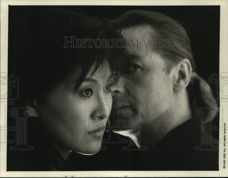 Load image into Gallery viewer, 1990 Press Photo Maggie Han, Deigh Lawson in "Dark Avengers" on CBS Television
