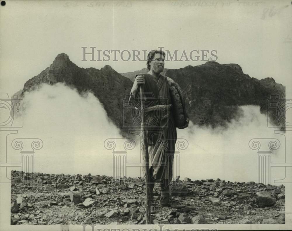 1979 Press Photo Actor Burt Lancaster in "Moses - The Lawgiver" on CBS-TV