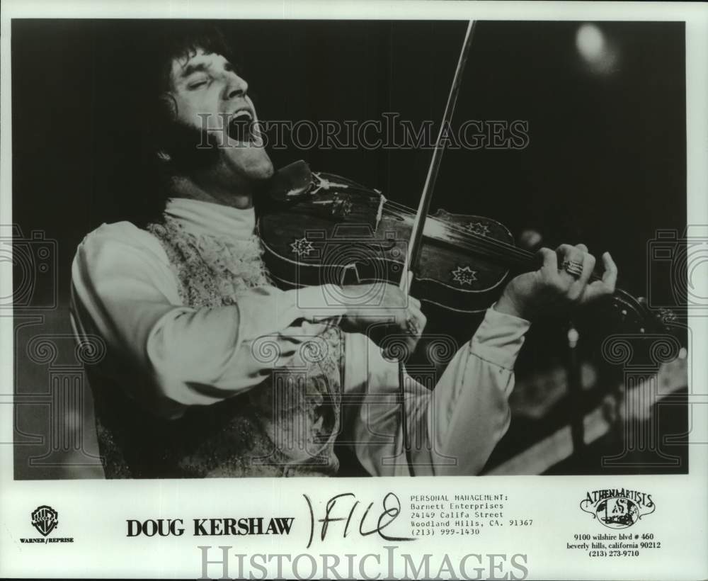 1980 Press Photo Doug Kershaw, Fiddle player - nop47807
