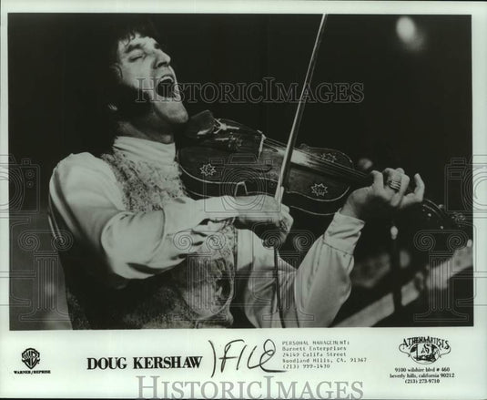 1980 Press Photo Doug Kershaw, Fiddle player - nop47807