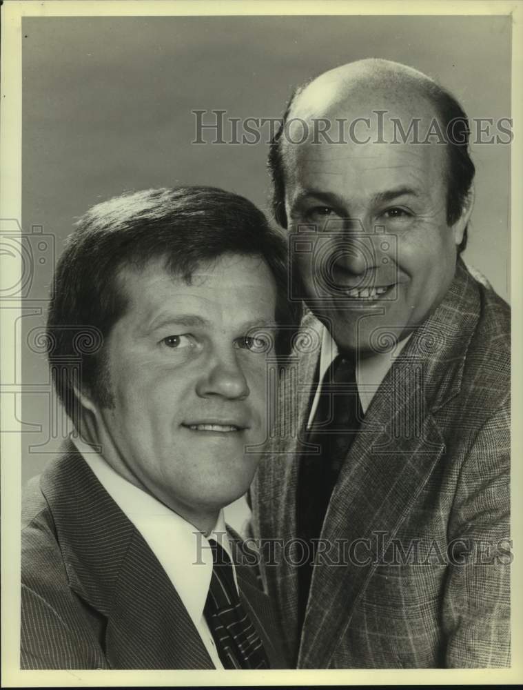 1980 Press Photo NBC Sportscasters Tony Kubeck and Joe Garagiola - nop48244- Historic Images