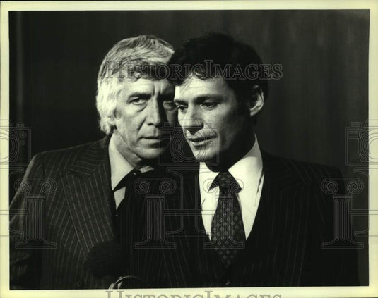 1979 Press Photo Patrick O'Neal and Ron Leibman star in "Kaz," on CBS