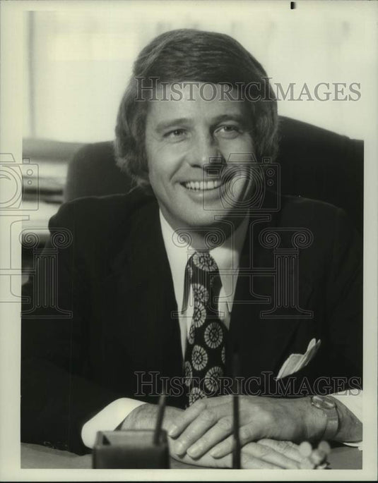 1977 Press Photo John J. McMahon, Vice President, Programs - nop50815