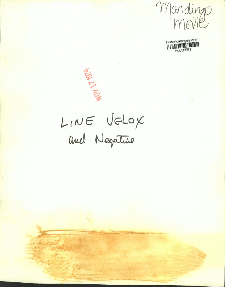 1974 Press Photo Side view of a caravan of wagons in "Mandingo" movie