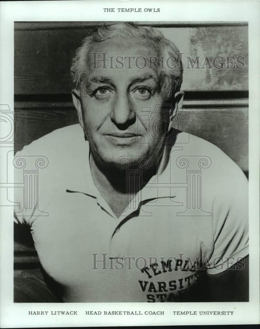 1973 Press Photo Temple University Owls' head basketball coach Harry Litwack