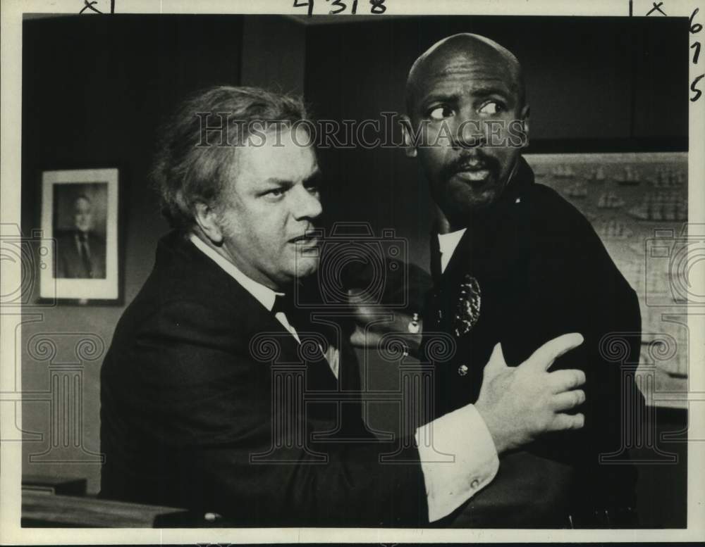 1980 Press Photo Actors Charles Durning, Lou Gossett, Jr. in &quot;The Choirboys&quot;