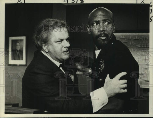 1980 Press Photo Actors Charles Durning, Lou Gossett, Jr. in "The Choirboys"