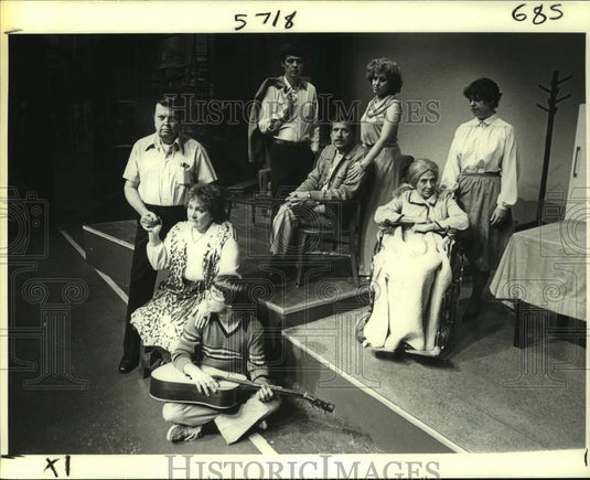 1979 Press Photo Cast of "The Shadow Box" at Le Petit Theatre in performance