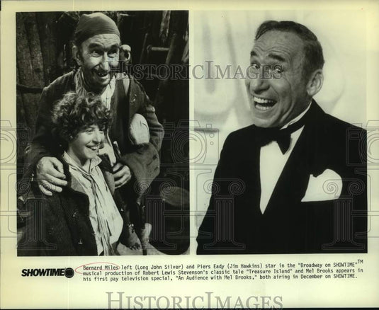 1983 Press Photo Scenes, "Broadway on Showtime" & "An Audience with Mel Brooks"- Historic Images