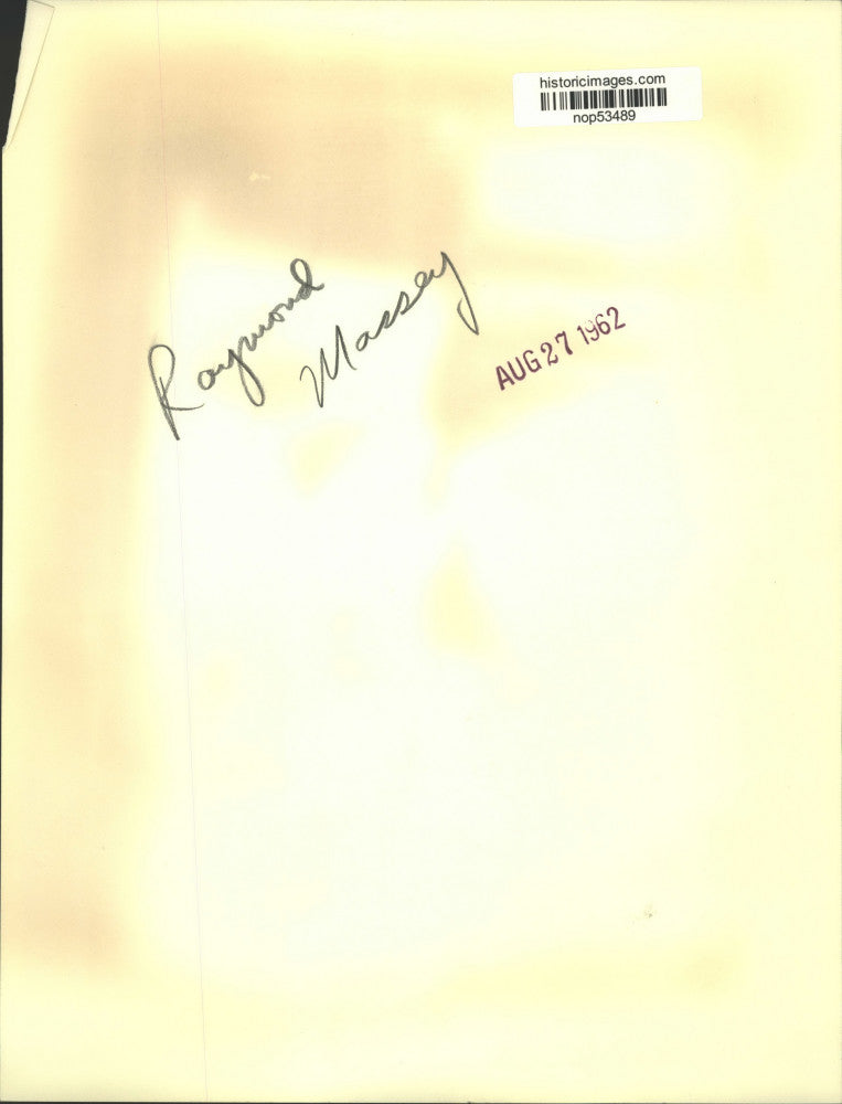 1962 Press Photo Rayward Massey - nop53489