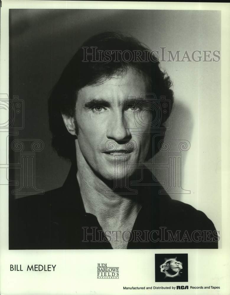 1982 Press Photo RCA recording artist Bill Medley - nop53748