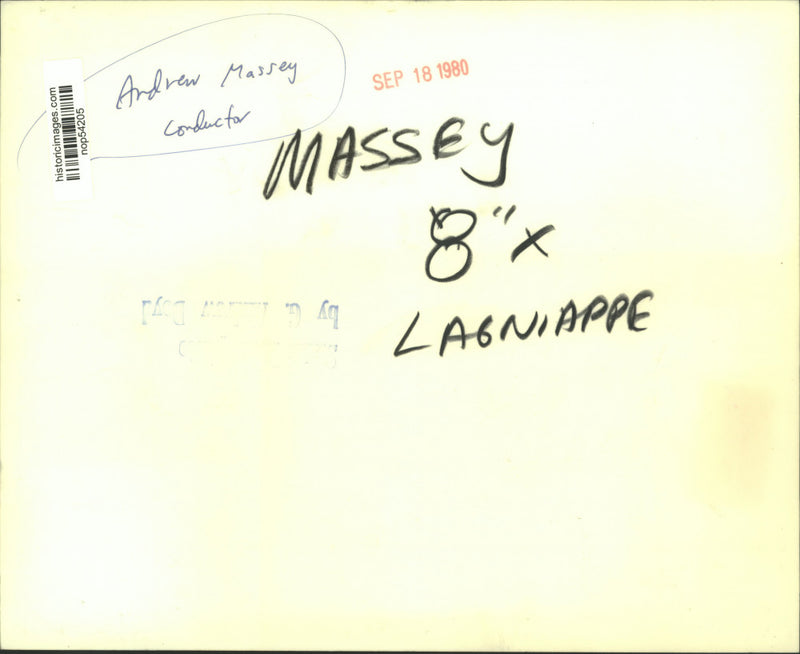 Load image into Gallery viewer, 1980 Press Photo Andrew Massey, Conductor - nop54205
