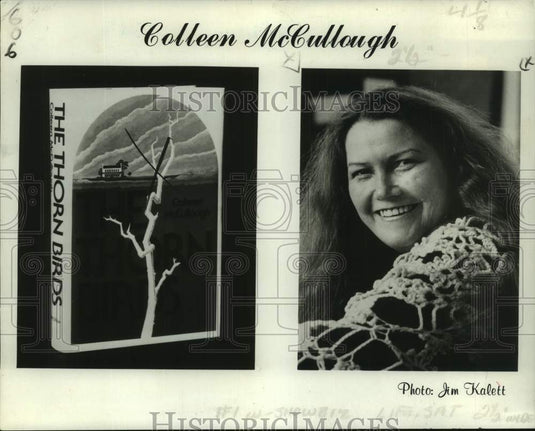 1977 Press Photo Colleen McCullough, author of the novel, "The Thor Birds"